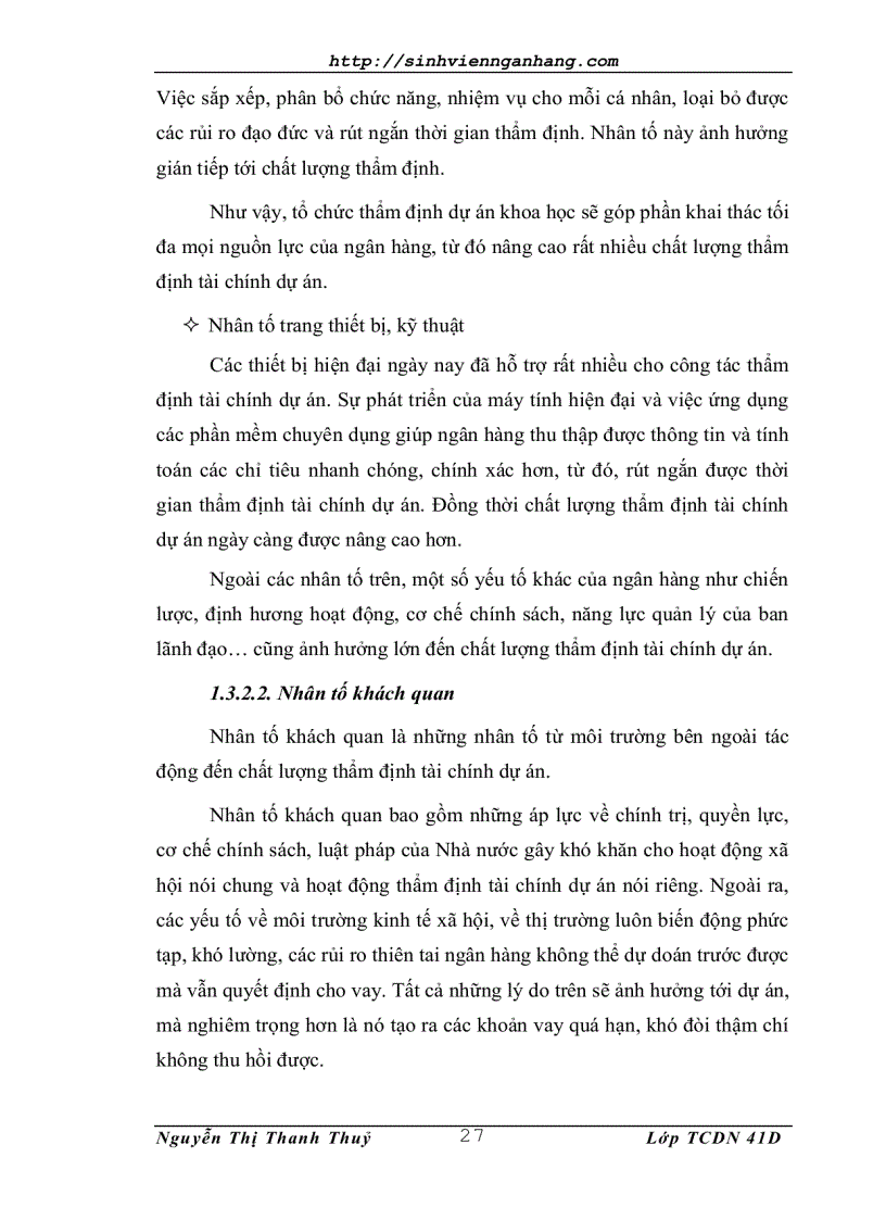 image for page Thẩm định tài chính dự án trong Ngân hàng Thương Mại