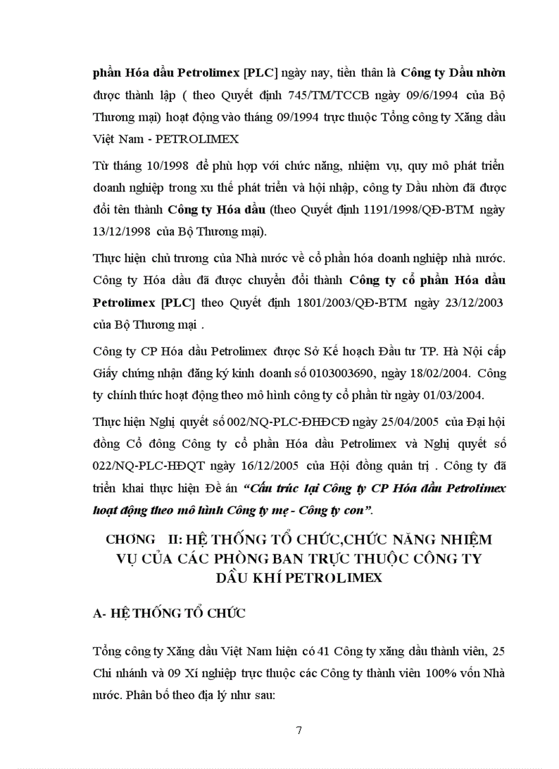 image for page Báo cáo thực tập tổng hợp công ty dầu khí petrolimex