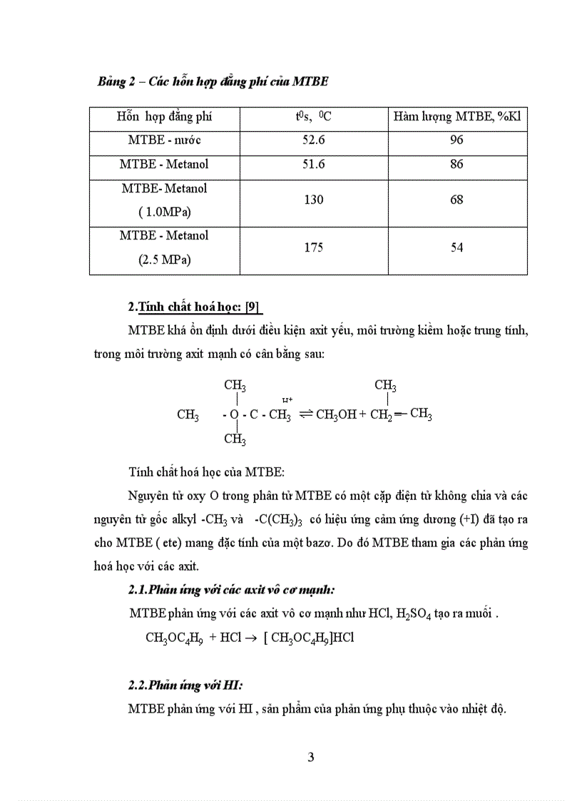 image for page Thiết kế phân xưởng sản xuất MTBE Metyltert butyl ete