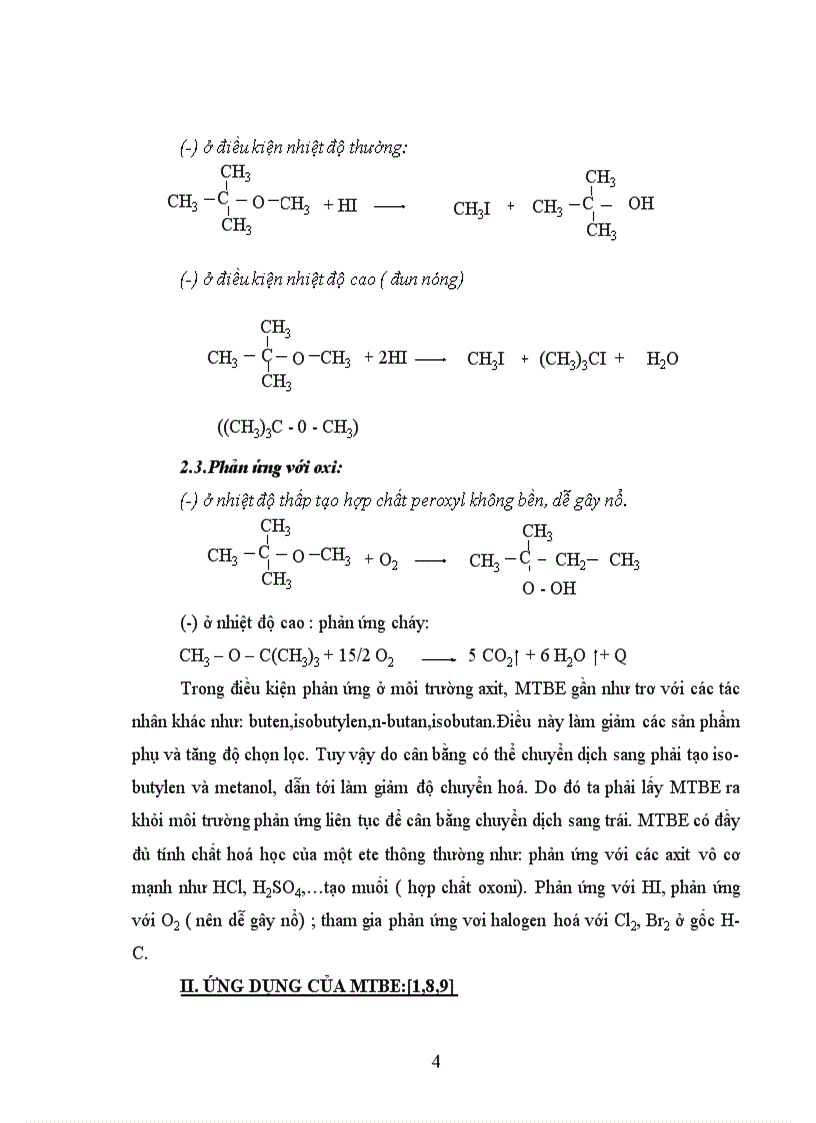 image for page Thiết kế phân xưởng sản xuất MTBE Metyltert butyl ete