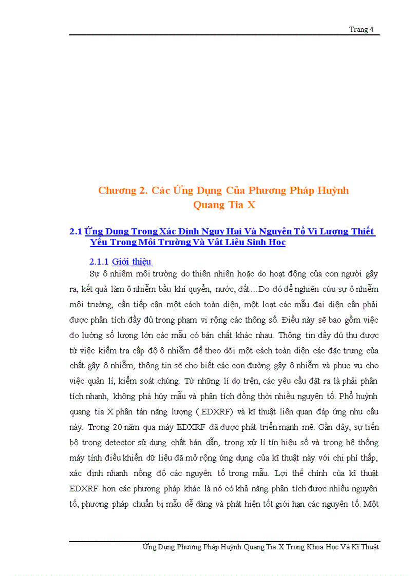 image for page Ứng dụng huỳnh quang tia x trong khoa học và kỹ thuật