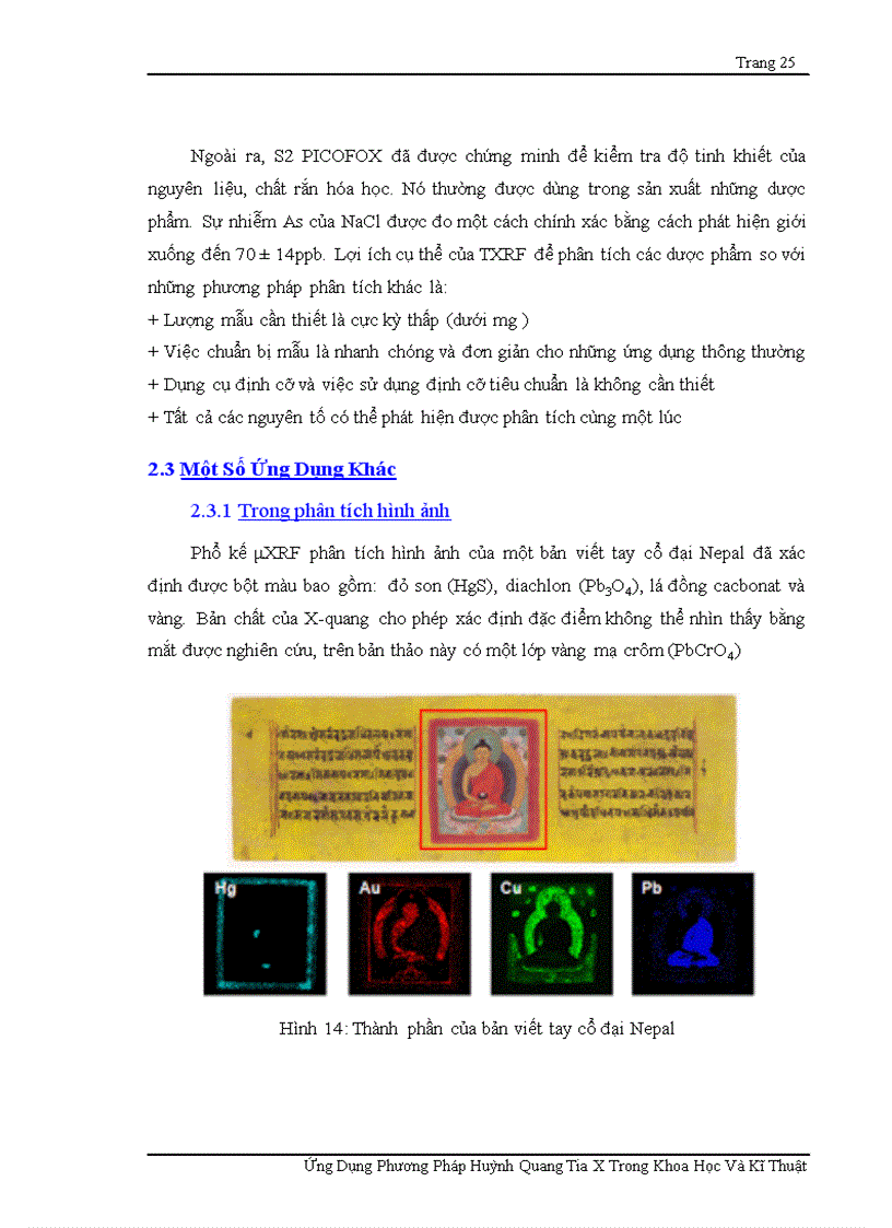 image for page Ứng dụng huỳnh quang tia x trong khoa học và kỹ thuật