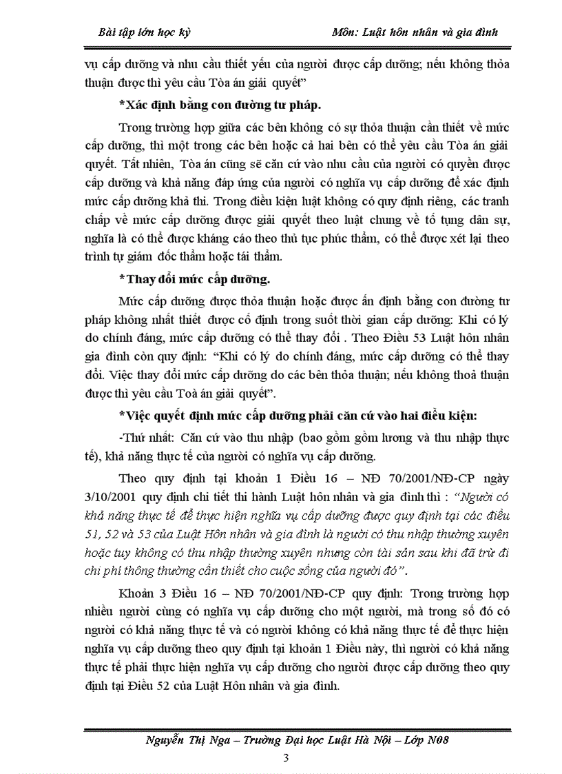 image for page Bài tập lớn học kỳ môn luật hôn nhân và gia đình Cấp dưỡng giữa các thành viên trong gia đình một số vấn đề lý luận và thực tiễn