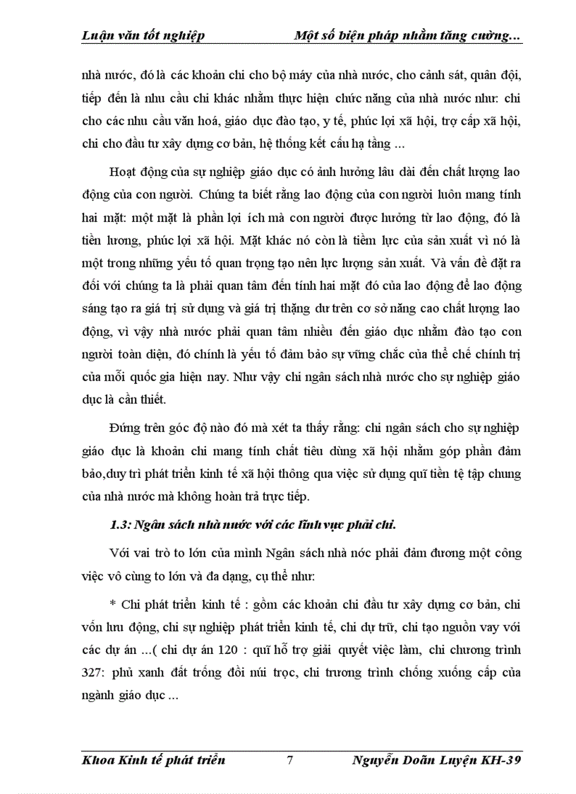 image for page Biện pháp nhằm tăng cường quản lý NSNN cho sự nghiệp giáo dục trên địa bàn Hà Nội đến năm 2005