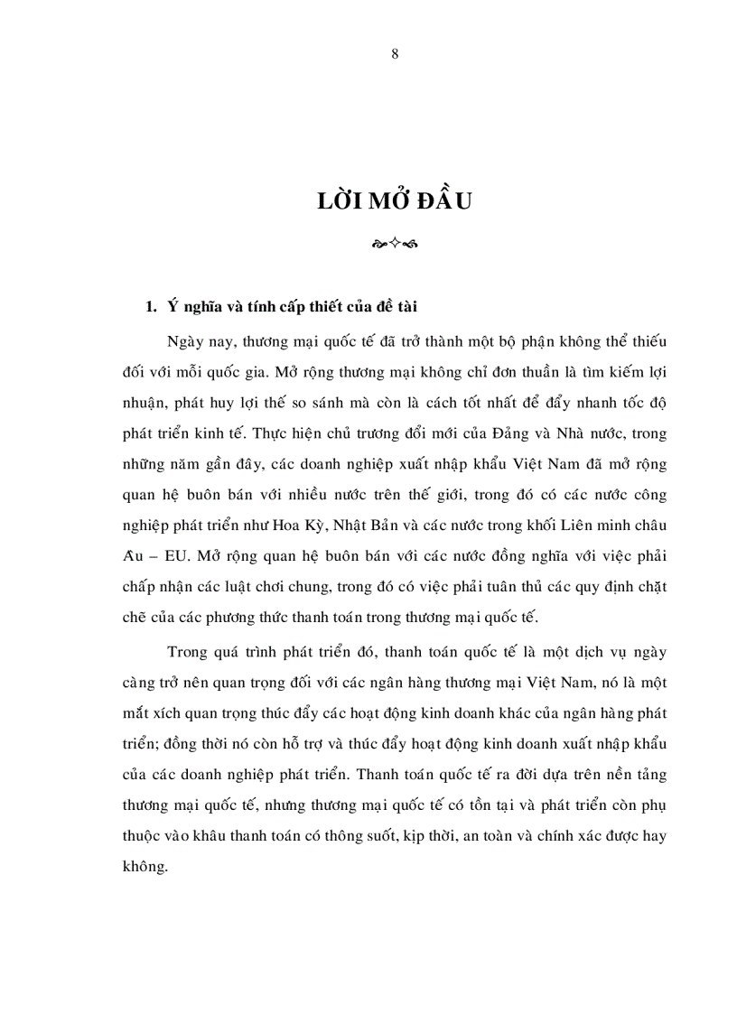 image for page Thanh toán quốc tế bằng phương thức tín dụng chứng từ Giải pháp phòng ngừa và hạn chế rủi ro tại ngân hàng nông nghiệp và phát triển nông thôn Việt Nam