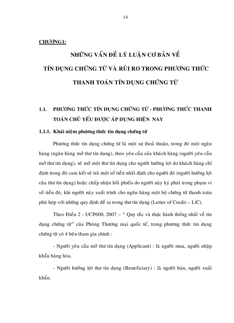 image for page Thanh toán quốc tế bằng phương thức tín dụng chứng từ Giải pháp phòng ngừa và hạn chế rủi ro tại ngân hàng nông nghiệp và phát triển nông thôn Việt Nam