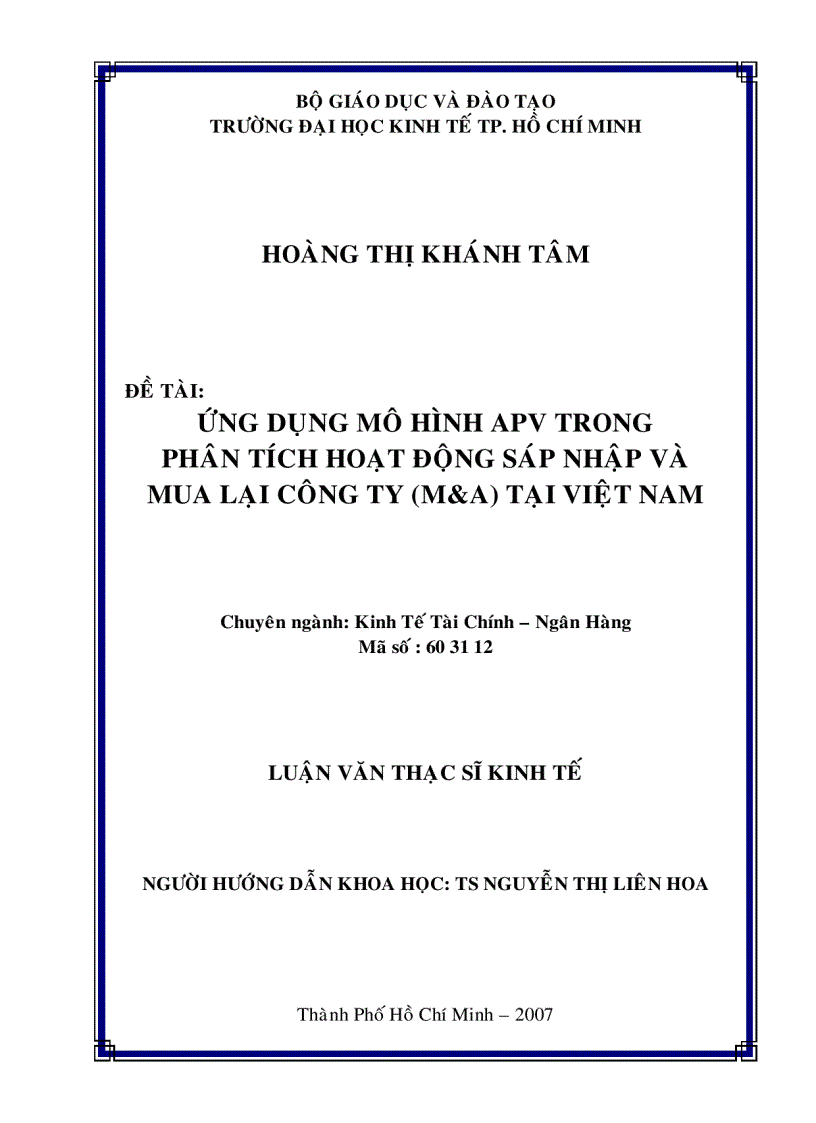 Bài giảng tài chính công ty đa quốc GIa chuong5 APV