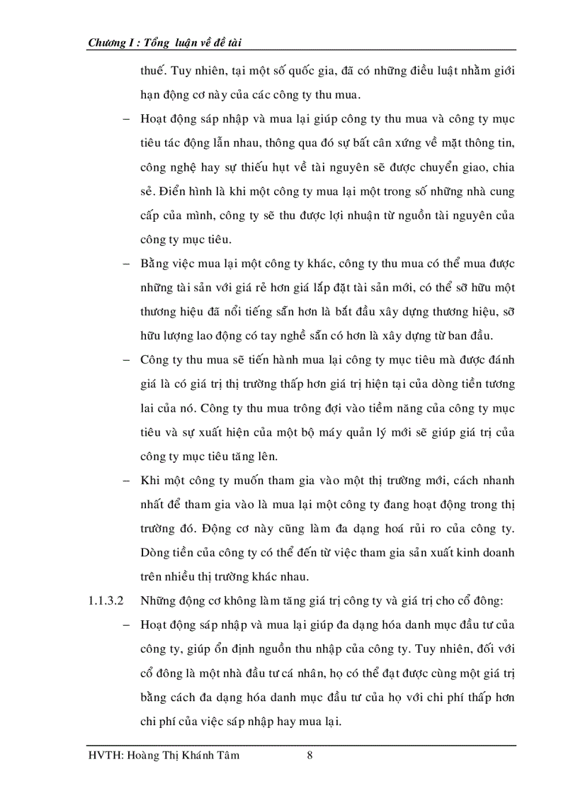 image for page Ứng dụng mô hình APV trong phân tích hoạt động sáp nhập và mua lại công ty M A tại công ty