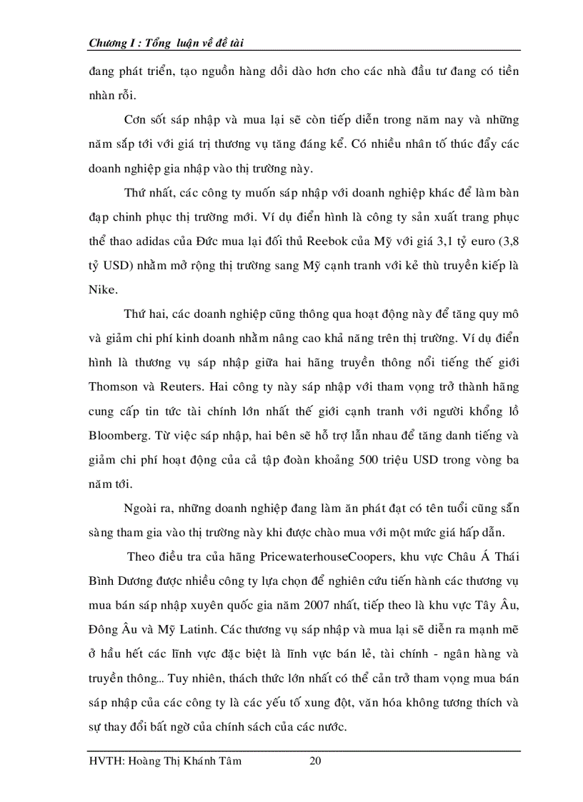 image for page Ứng dụng mô hình APV trong phân tích hoạt động sáp nhập và mua lại công ty M A tại công ty