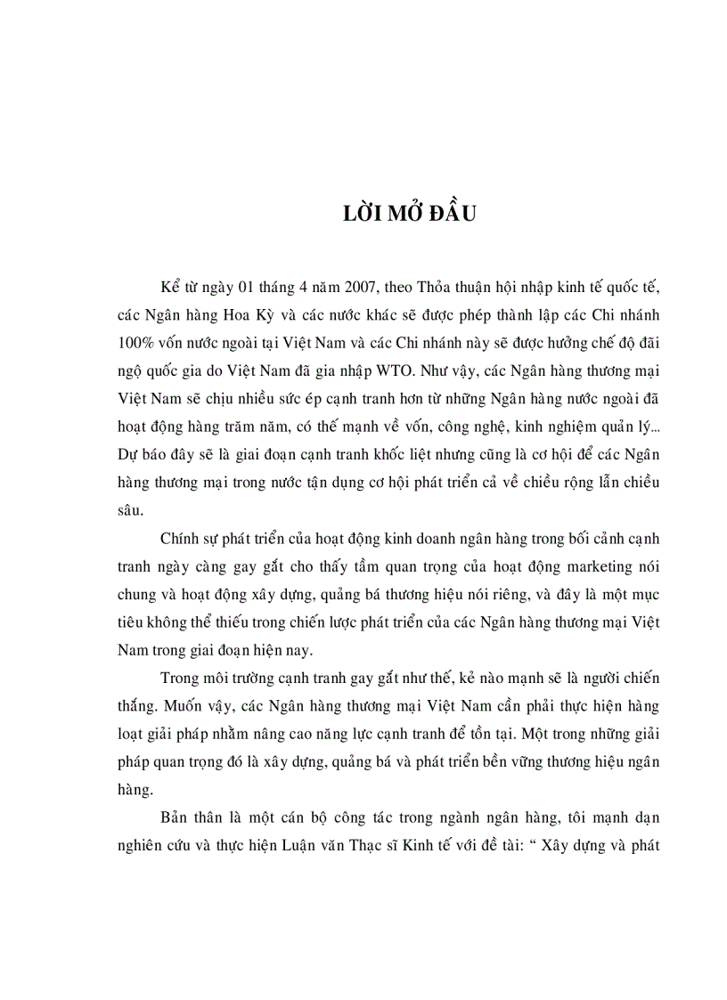 image for page Xây dựng và phát triển bền vững thương hiệu ngân hàng thương mại Việt Nam trong giai đoạn hội nhập