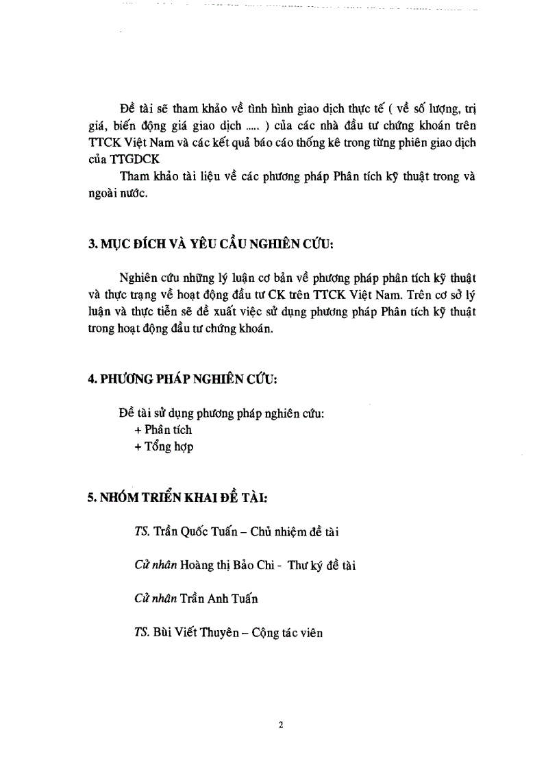 image for page Phương pháp phân tích kỹ thuật và khả năng áp dụng trong hoạt động đầu tư chứng khoán tại Việt Nam