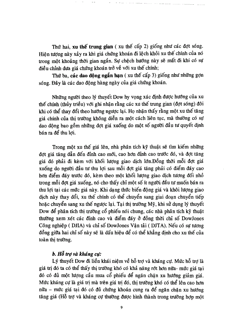 image for page Phương pháp phân tích kỹ thuật và khả năng áp dụng trong hoạt động đầu tư chứng khoán tại Việt Nam