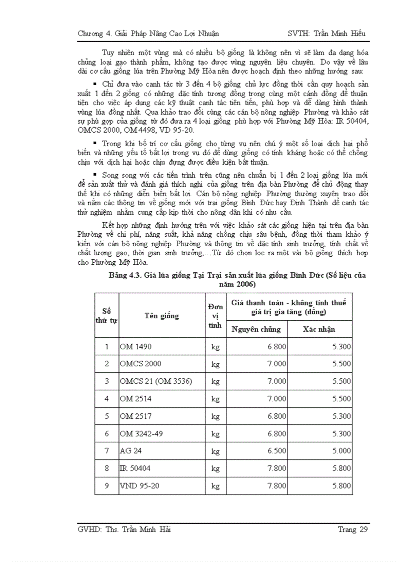 image for page Một số giải pháp nâng cao lợi nhuận cho vùng lúa chất lượng cao tại phường mỹ hòa long xuyên an giang