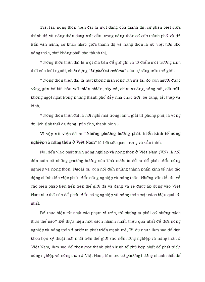 image for page Phương hướng phát triển kinh tế nông nghiệp Việt Nam