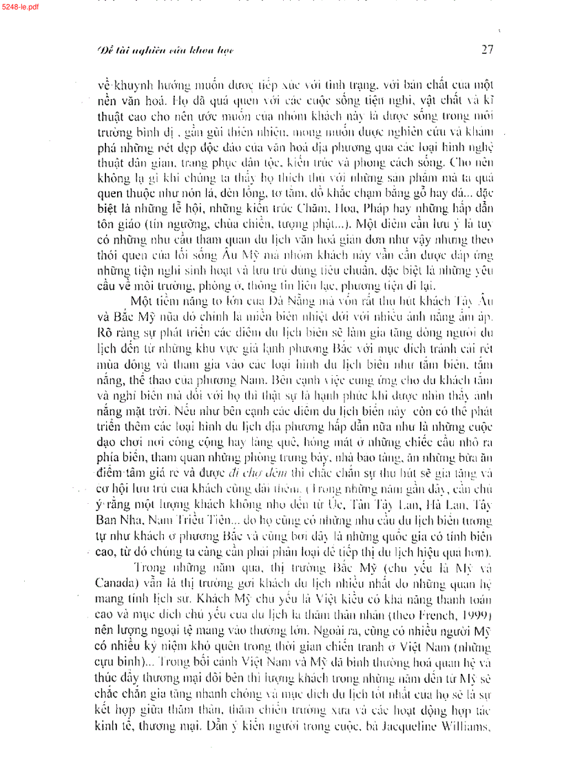 image for page Nghiên cứu phát triển các loại hình và hoạt động dịch vụ du lịch trên địa bàn thành phố Đà Nẵng