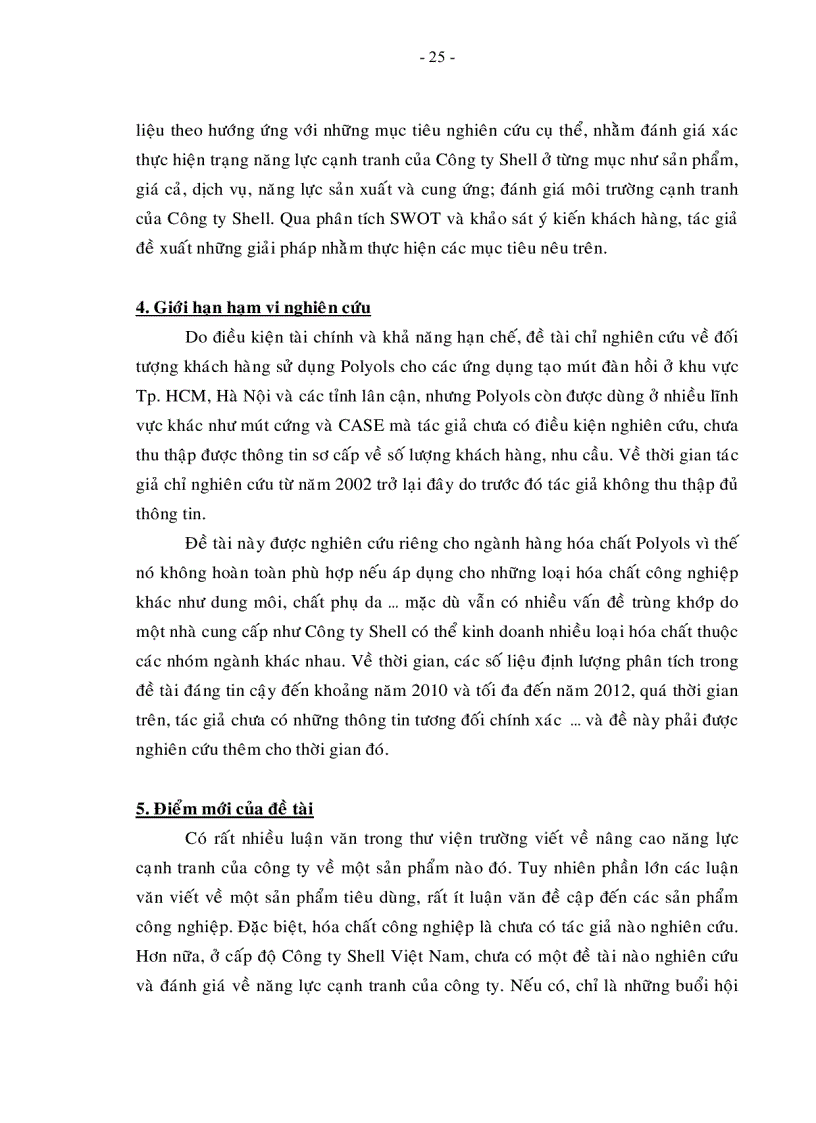 image for page Nâng cao năng lực cạnh tranh của công ty Shell Việt Nam trên thị trường hóa chất Polyols ở Việt Nam