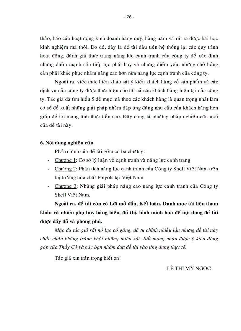 image for page Nâng cao năng lực cạnh tranh của công ty Shell Việt Nam trên thị trường hóa chất Polyols ở Việt Nam