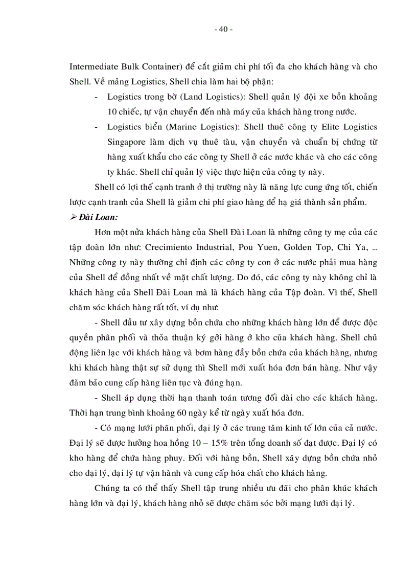 image for page Nâng cao năng lực cạnh tranh của công ty Shell Việt Nam trên thị trường hóa chất Polyols ở Việt Nam