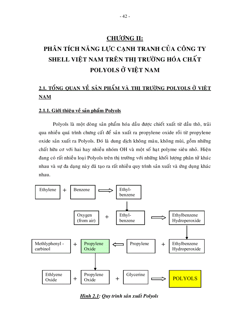image for page Nâng cao năng lực cạnh tranh của công ty Shell Việt Nam trên thị trường hóa chất Polyols ở Việt Nam