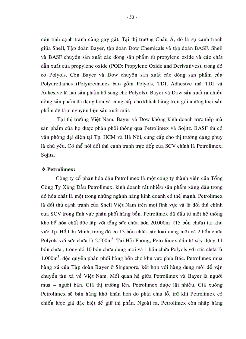 image for page Nâng cao năng lực cạnh tranh của công ty Shell Việt Nam trên thị trường hóa chất Polyols ở Việt Nam