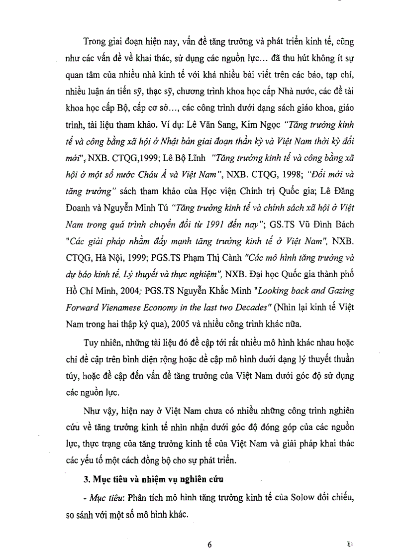 image for page Mô hình tăng trưởng kinh tế của Solow và khả năng áp dụng vào đánh giá tăng trưởng kinh tế ở Việt Nam