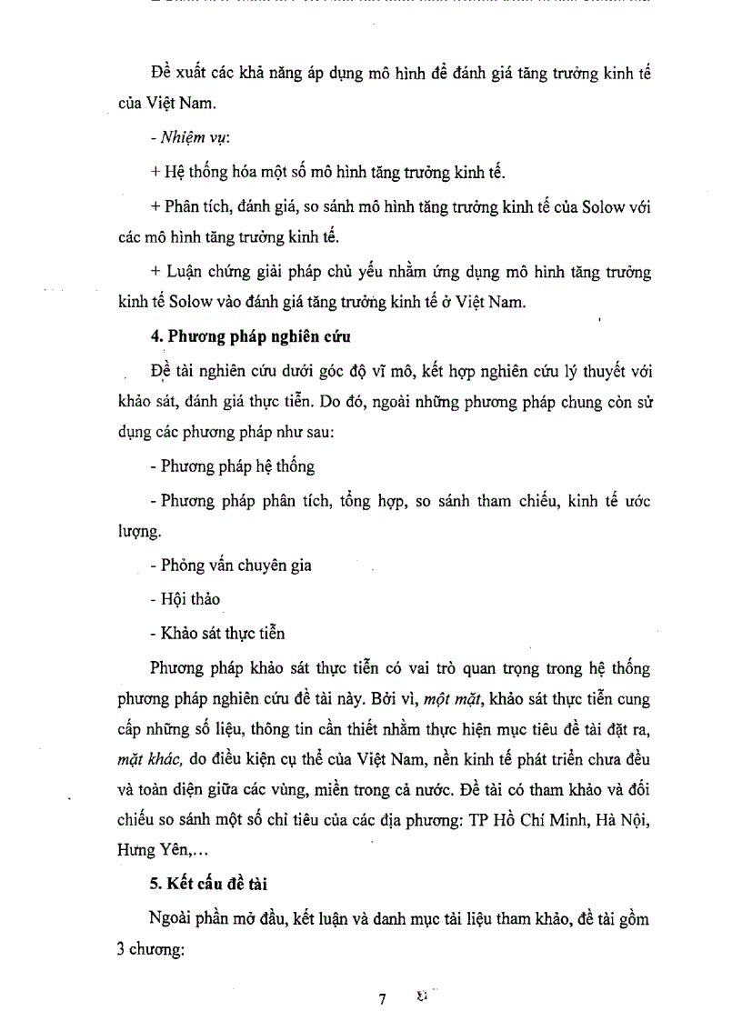 image for page Mô hình tăng trưởng kinh tế của Solow và khả năng áp dụng vào đánh giá tăng trưởng kinh tế ở Việt Nam
