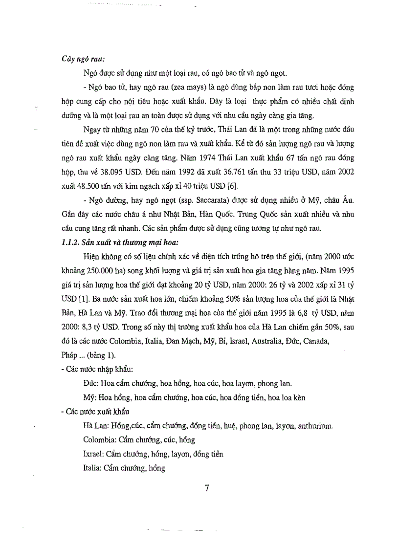 image for page Nghiên cứu ứng dụng các giải pháp khoa học công nghệ và thị trường để phục vụ chương trình xuất khẩu rau và hoa