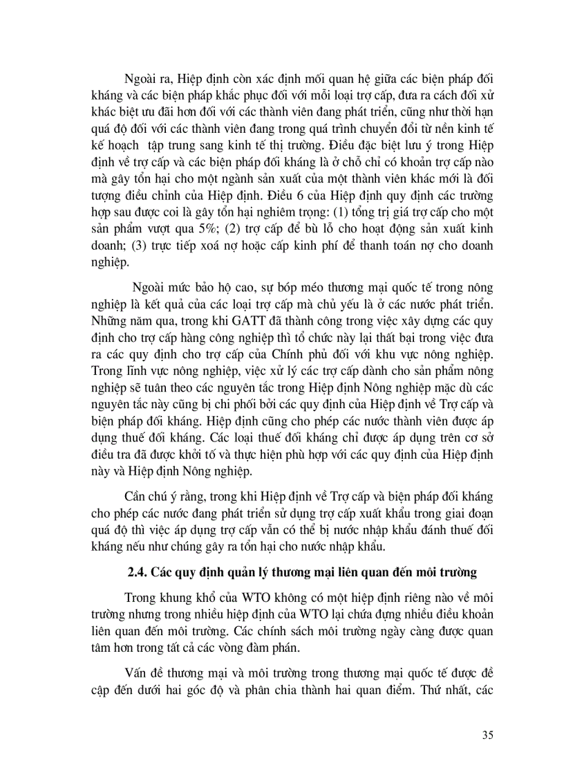 image for page Hoàn thiện các biện pháp phi thuế quan để bảo hộ một số nông sản chủ yếu của nước ta phù hợp với thông lệ quốc tế