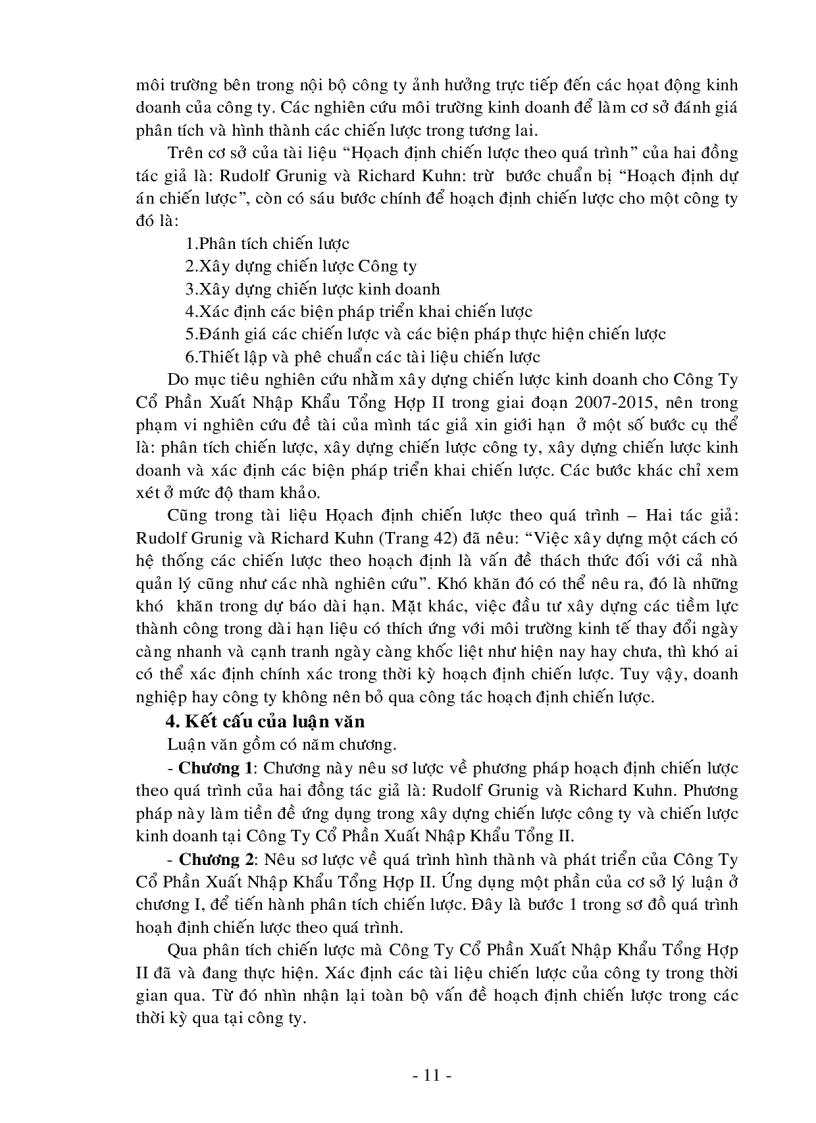 image for page Xây dựng chiến lược kinh doanh giai đoạn 2007 2015 của công ty cổ phần xuất nhập khẩu tổng hợp II hoạch định chiến lược theo quá trình