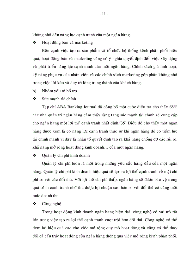 image for page Nâng cao năng lực cạnh tranh của ngân hàng thương mại cổ phần Đông Á