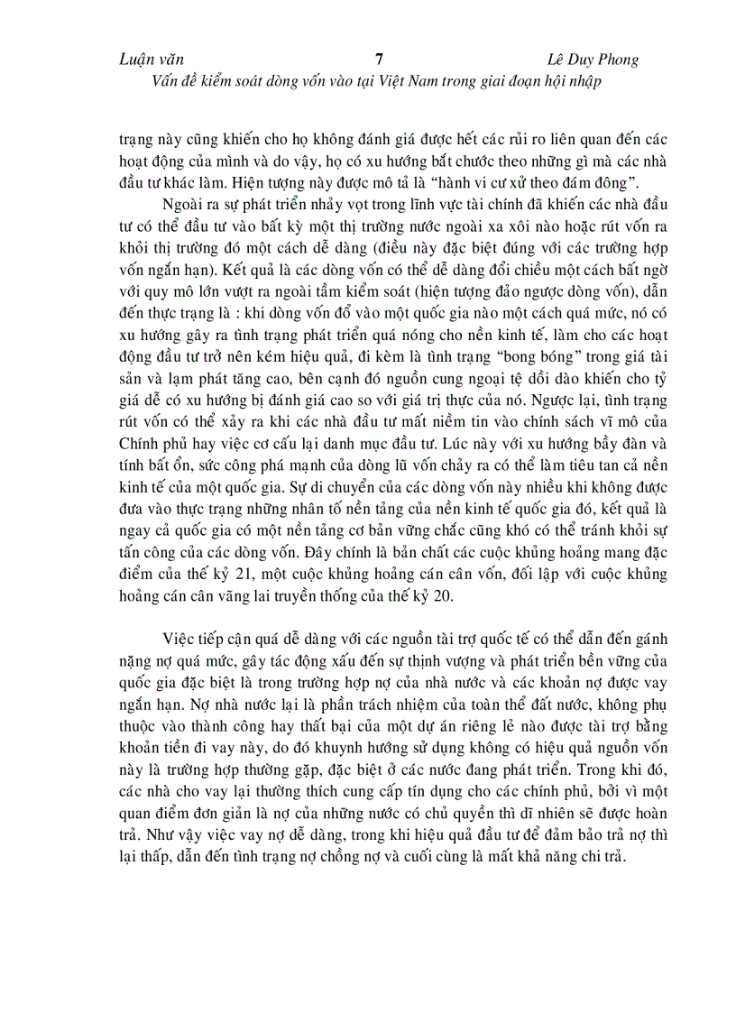image for page Vấn đề kiểm soát dòng vốn vào tại Việt Nam trong giai đoạn hội nhập