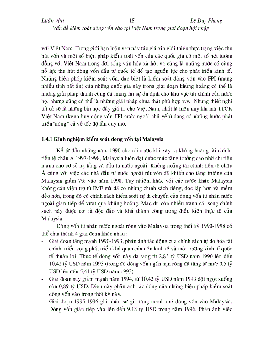 image for page Vấn đề kiểm soát dòng vốn vào tại Việt Nam trong giai đoạn hội nhập