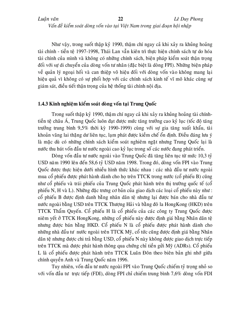 image for page Vấn đề kiểm soát dòng vốn vào tại Việt Nam trong giai đoạn hội nhập