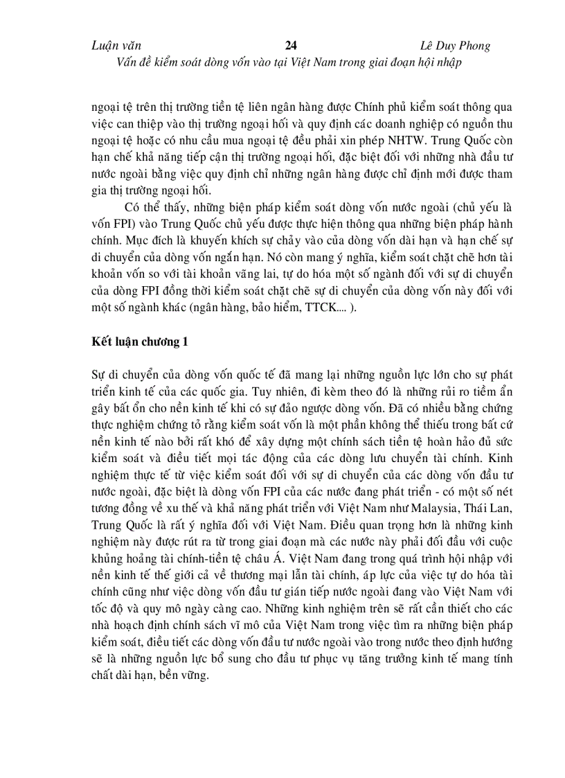 image for page Vấn đề kiểm soát dòng vốn vào tại Việt Nam trong giai đoạn hội nhập