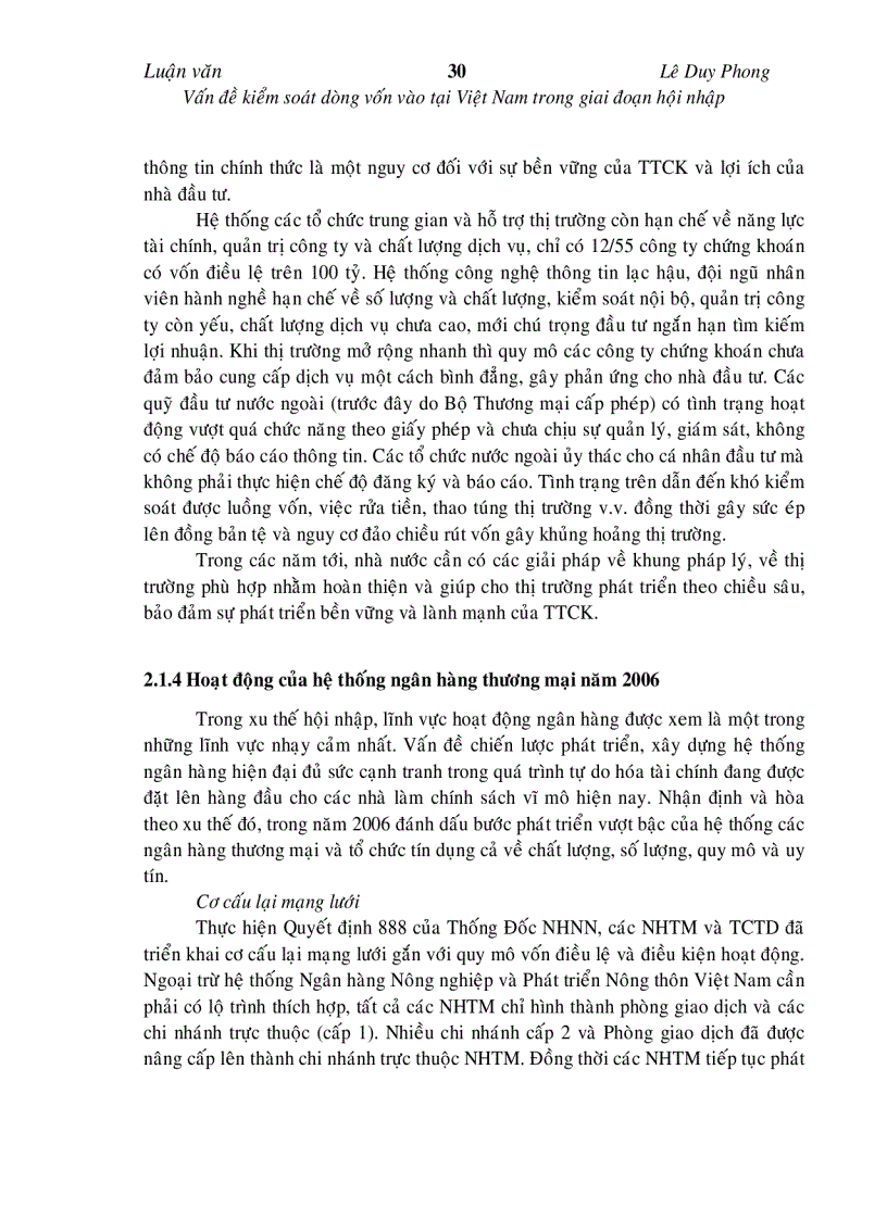 image for page Vấn đề kiểm soát dòng vốn vào tại Việt Nam trong giai đoạn hội nhập