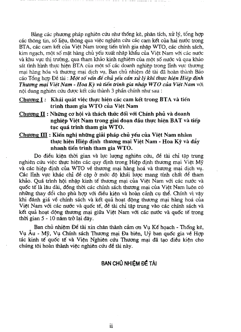 image for page Một số vấn đề chủ yếu cần xử lý khi thực hiện các cam kết trong hiệp định thương mại Việt Nam Hoa Kỳ và tiến trình tham gia WTO của Việt Nam