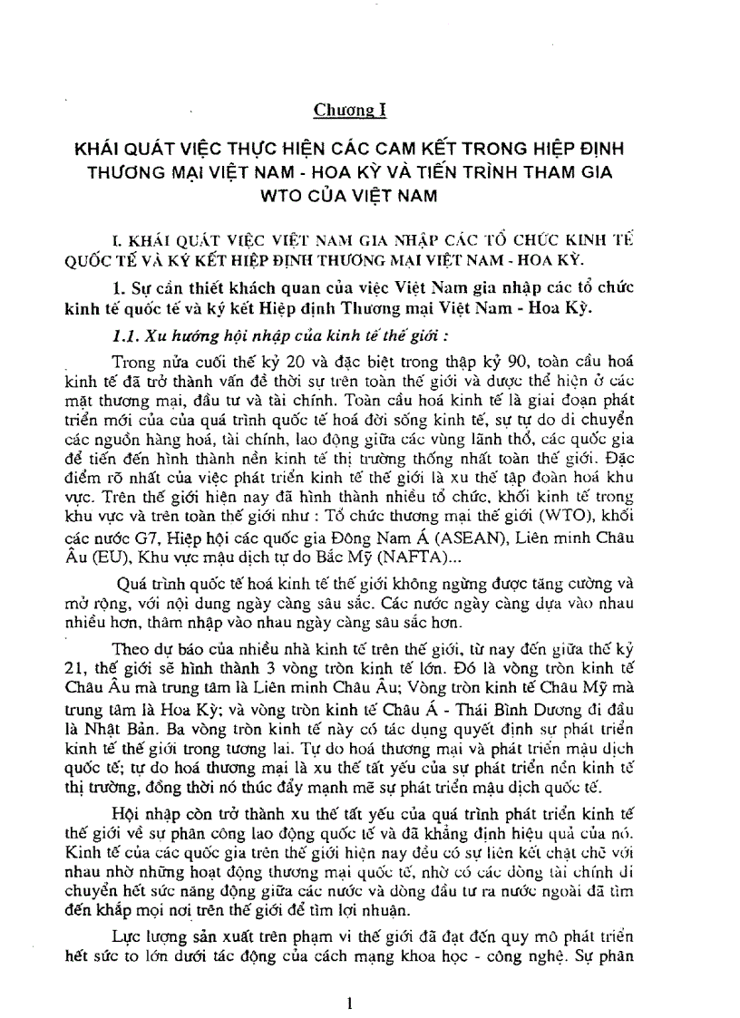 image for page Một số vấn đề chủ yếu cần xử lý khi thực hiện các cam kết trong hiệp định thương mại Việt Nam Hoa Kỳ và tiến trình tham gia WTO của Việt Nam
