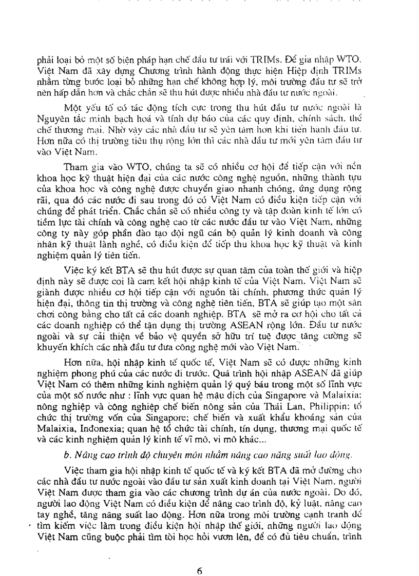 image for page Một số vấn đề chủ yếu cần xử lý khi thực hiện các cam kết trong hiệp định thương mại Việt Nam Hoa Kỳ và tiến trình tham gia WTO của Việt Nam