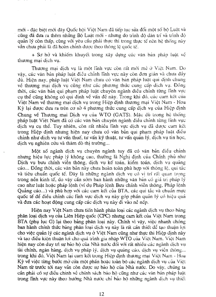 image for page Một số vấn đề chủ yếu cần xử lý khi thực hiện các cam kết trong hiệp định thương mại Việt Nam Hoa Kỳ và tiến trình tham gia WTO của Việt Nam