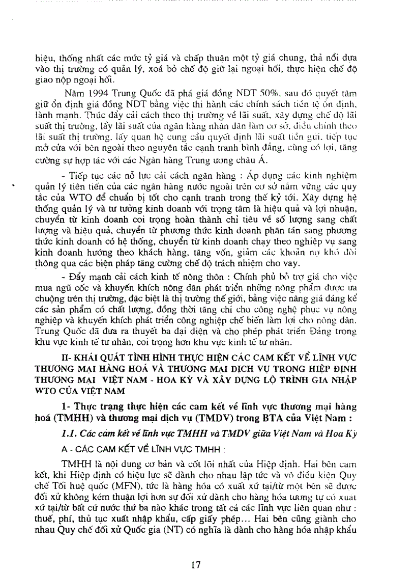 image for page Một số vấn đề chủ yếu cần xử lý khi thực hiện các cam kết trong hiệp định thương mại Việt Nam Hoa Kỳ và tiến trình tham gia WTO của Việt Nam