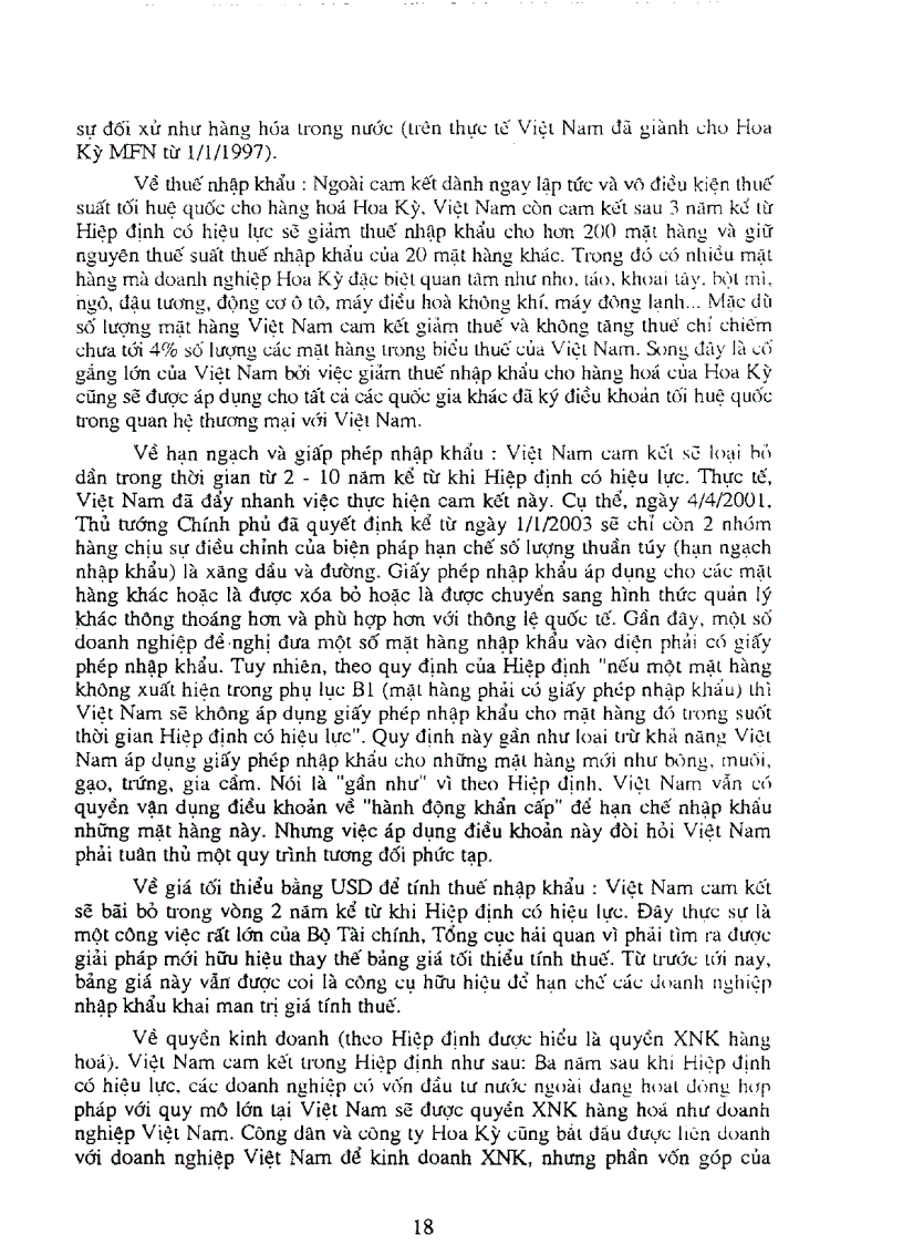 image for page Một số vấn đề chủ yếu cần xử lý khi thực hiện các cam kết trong hiệp định thương mại Việt Nam Hoa Kỳ và tiến trình tham gia WTO của Việt Nam
