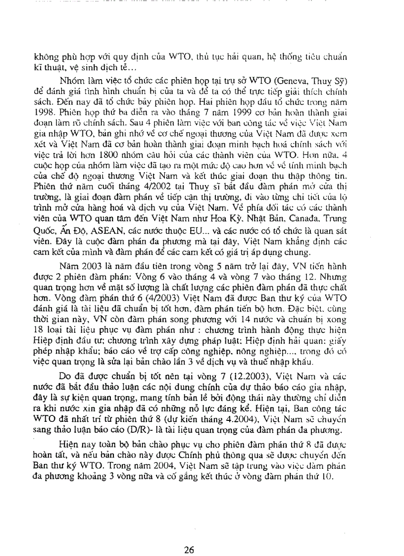 image for page Một số vấn đề chủ yếu cần xử lý khi thực hiện các cam kết trong hiệp định thương mại Việt Nam Hoa Kỳ và tiến trình tham gia WTO của Việt Nam