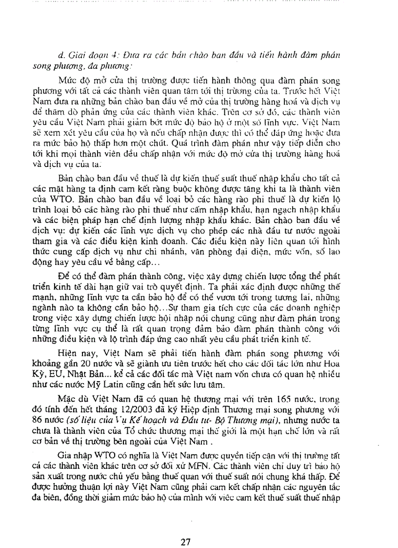 image for page Một số vấn đề chủ yếu cần xử lý khi thực hiện các cam kết trong hiệp định thương mại Việt Nam Hoa Kỳ và tiến trình tham gia WTO của Việt Nam