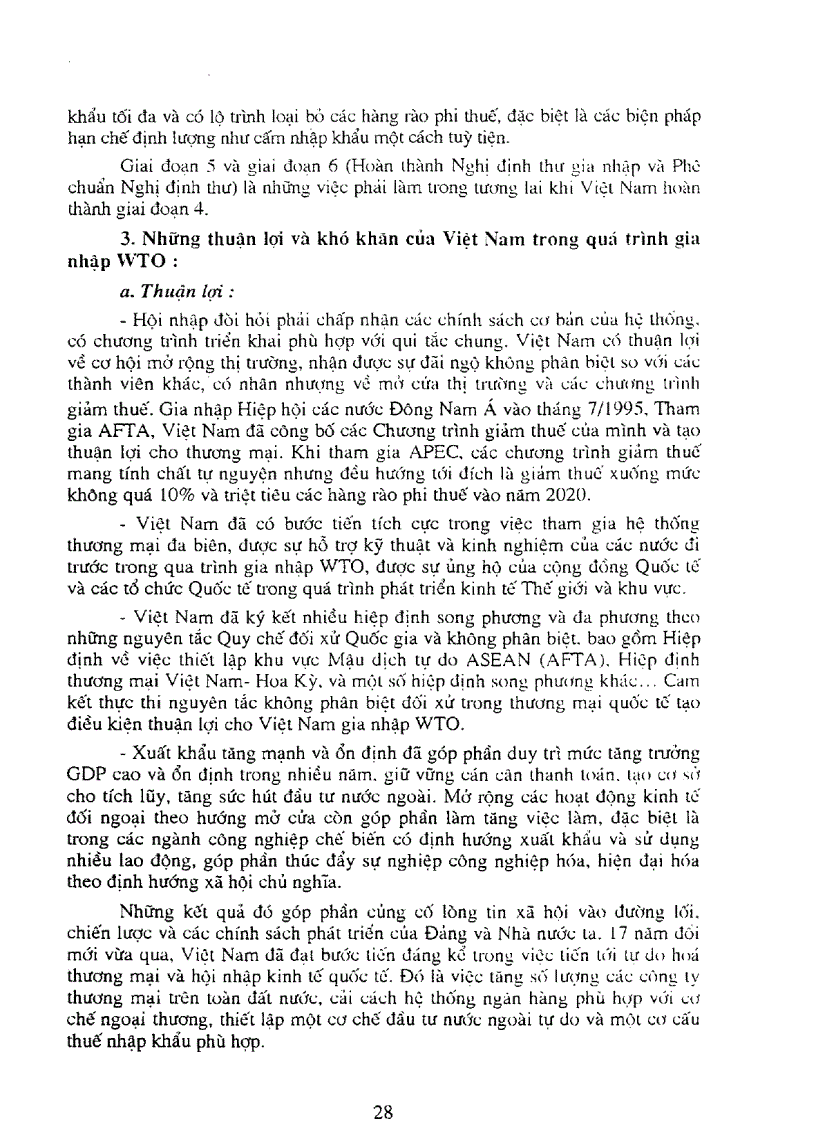 image for page Một số vấn đề chủ yếu cần xử lý khi thực hiện các cam kết trong hiệp định thương mại Việt Nam Hoa Kỳ và tiến trình tham gia WTO của Việt Nam