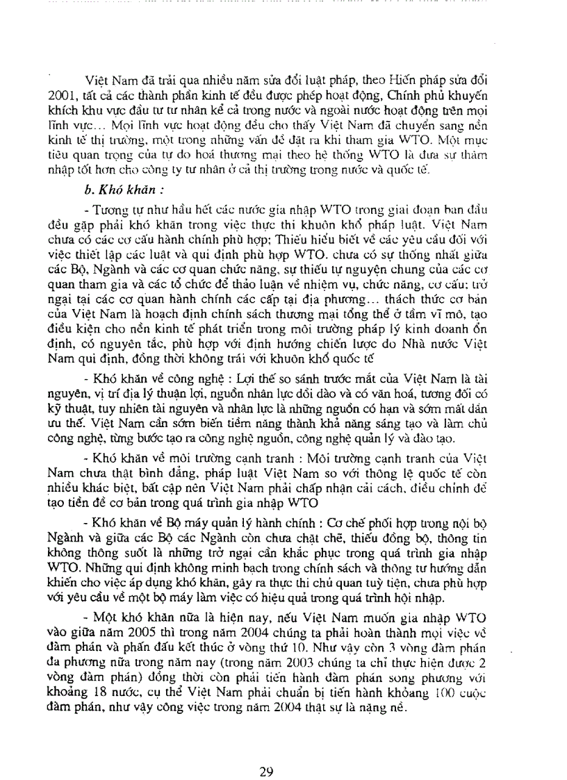 image for page Một số vấn đề chủ yếu cần xử lý khi thực hiện các cam kết trong hiệp định thương mại Việt Nam Hoa Kỳ và tiến trình tham gia WTO của Việt Nam