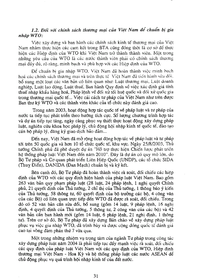 image for page Một số vấn đề chủ yếu cần xử lý khi thực hiện các cam kết trong hiệp định thương mại Việt Nam Hoa Kỳ và tiến trình tham gia WTO của Việt Nam