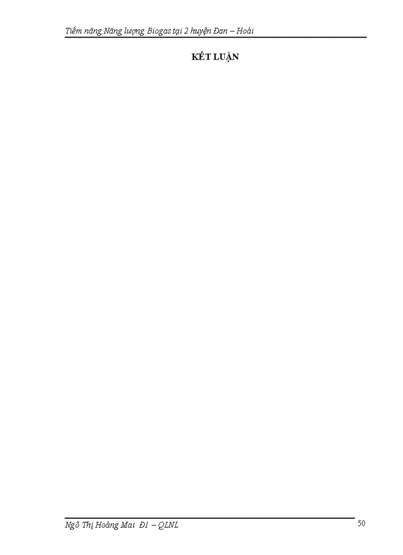 image for page Nghiên cứu đánh giá tiềm năng về sản lượng Biogas và thực trạng sử dụng năng lượng biogas tại khu vực Đan Hoài Hà Nội
