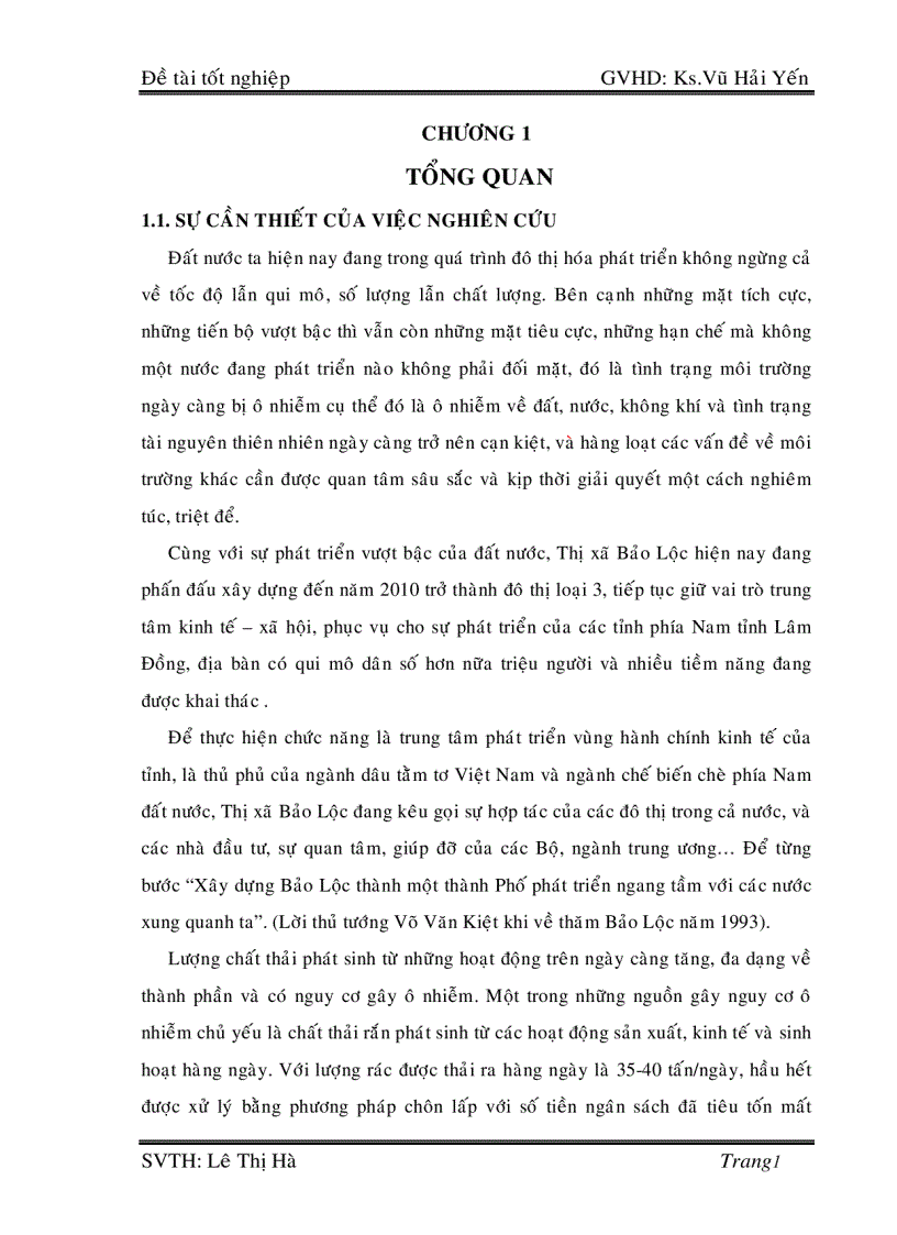 image for page Nghiên cứu các giải pháp tốt nhất trong hệ thống quản lý CTR đô thị cho thị xã Bảo Lộc và qui hoạch đến năm 2020 151trang