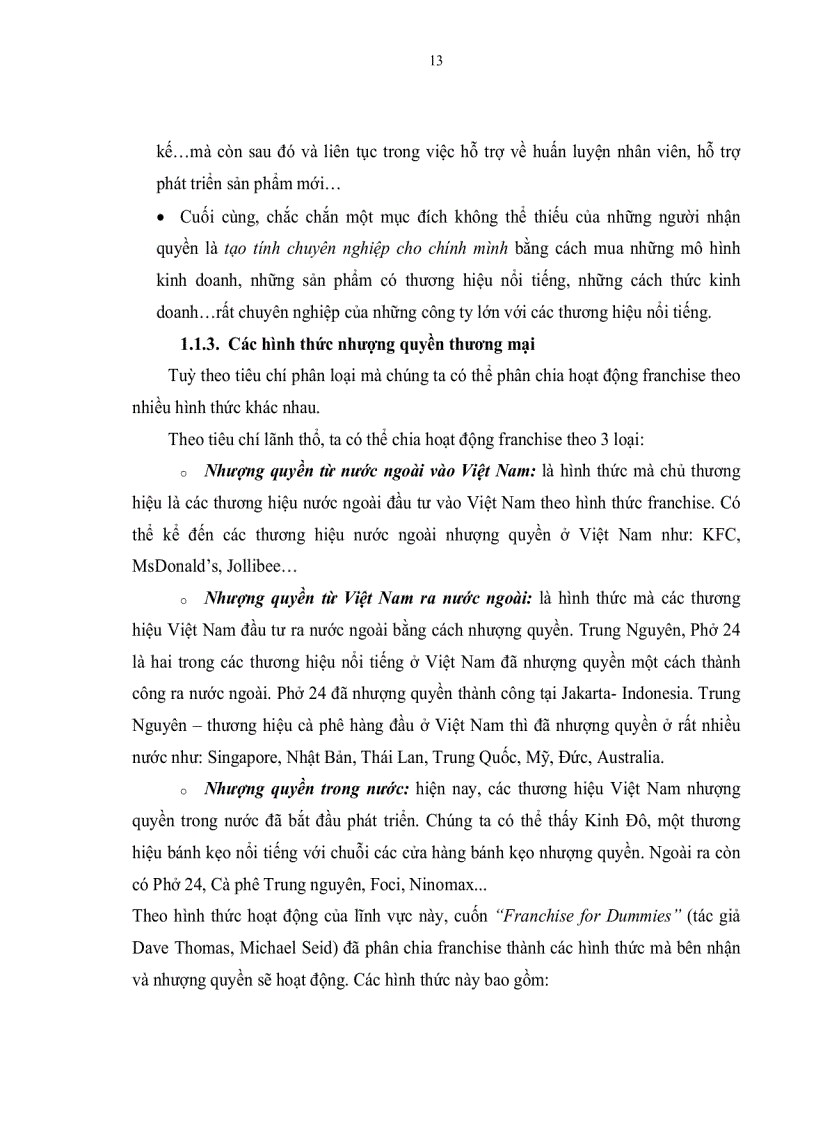 image for page Hoạt động kinh doanh nhượng quyền thương mại ứng dụng trong ngành thực phẩm ở TP HCM Thực trạng và giải pháp hoàn thiện