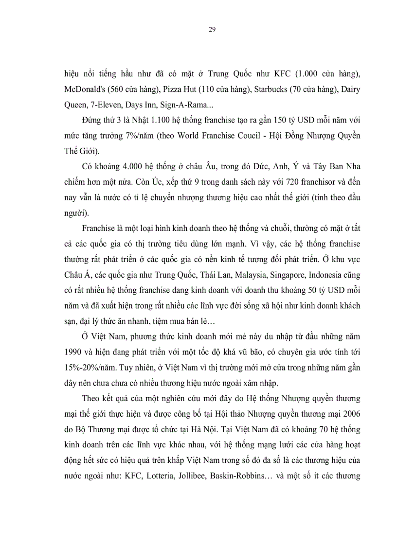 image for page Hoạt động kinh doanh nhượng quyền thương mại ứng dụng trong ngành thực phẩm ở TP HCM Thực trạng và giải pháp hoàn thiện